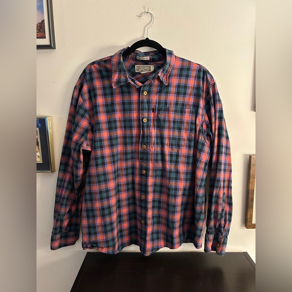 Duluth trading co. Plaid button down